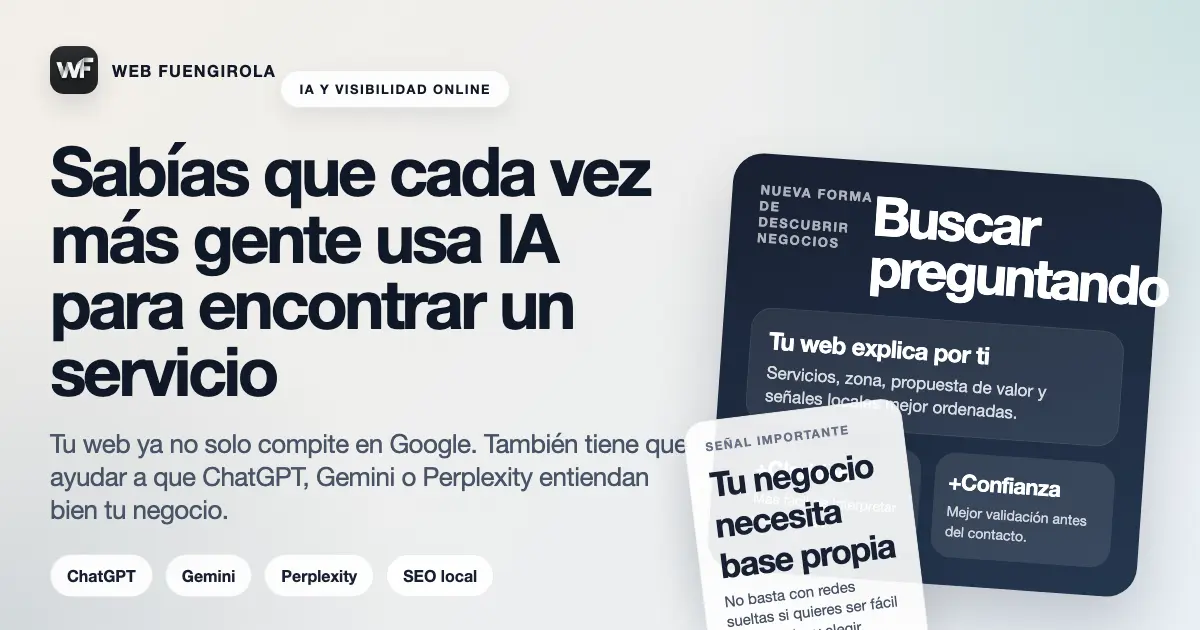 Vista previa del artículo sobre IA para encontrar servicios