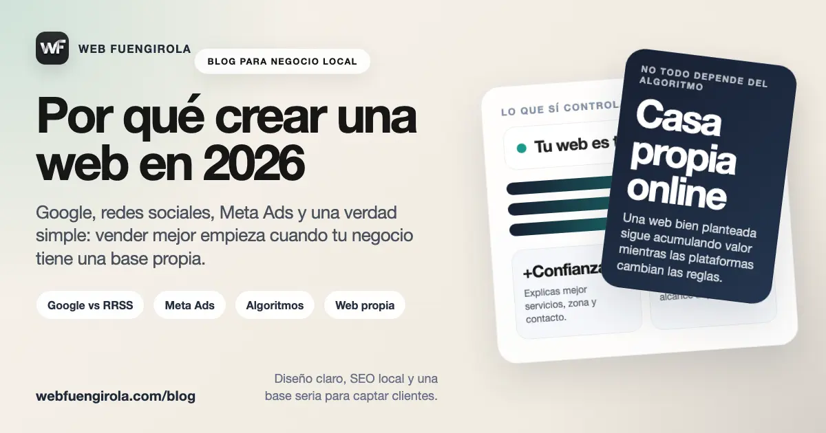 Vista previa del artículo Por qué crear una web en 2026