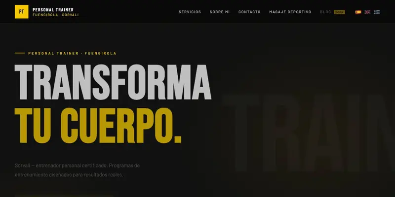 Captura de pantalla de Personal Trainer Fuengirola