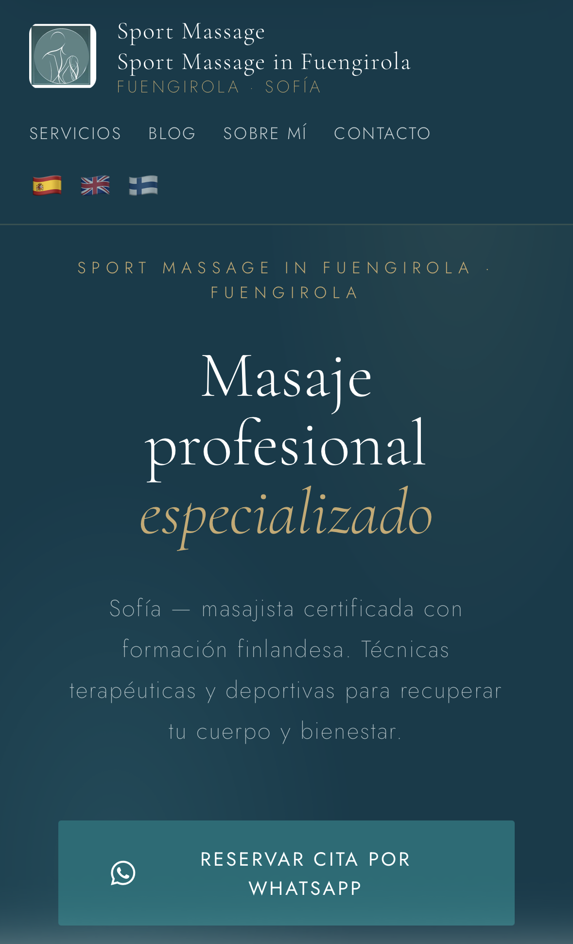 Main real de Sport Massage Fuengirola