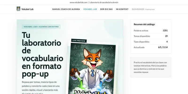 Captura de pantalla de Vokabellab